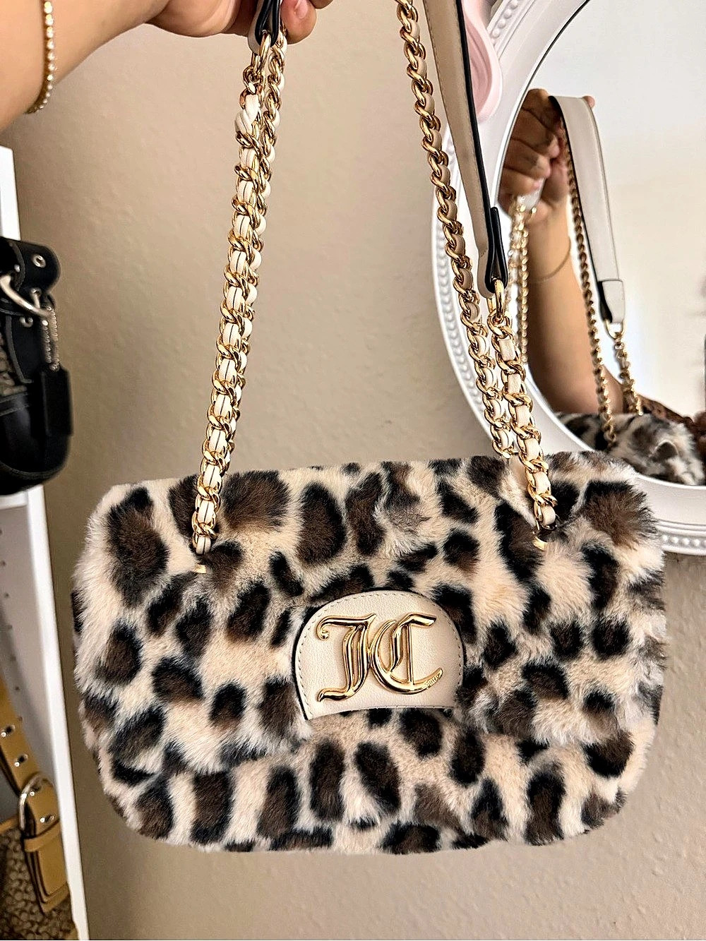 Juicy Couture Leopard Print Shoulder Bag